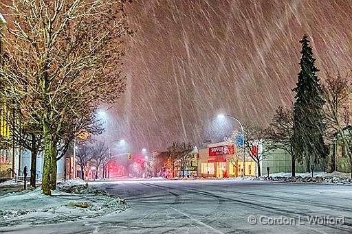 Snowy Night_P1020360-2.jpg - Beckwith Street photographed at Smiths Falls, Ontario, Canada.